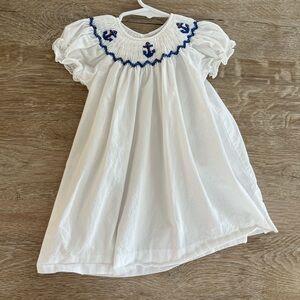 Fantaisie Kids smocked nautical dress- size 18 mo